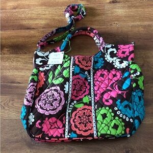 Vera Bradley Two Way tote in Lola print 100% cotton NWT